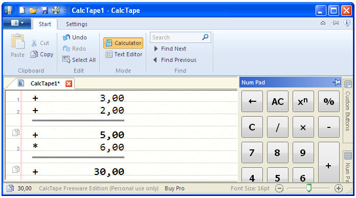 calctape documentation